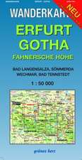 Wanderkarte Erfurt, Gotha 1:50.000