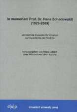 In memoriam Prof. Dr. Hans Schadewaldt