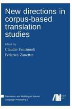 New directions in corpus-based translation studies