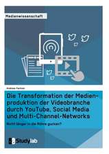 Die Transformation der Medienproduktion der Videobranche durch YouTube, Social Media und Multi-Channel-Networks