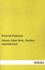 Johann Adam Horn, Goethes Jugendfreund