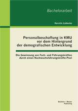 Personalbeschaffung in Kmu VOR Dem Hintergrund Der Demografischen Entwicklung: Die Gewinnung Von Fach- Und Fuhrungskraften Durch Einen Nachwuchsfuhrun