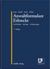 Anwaltformulare Erbrecht