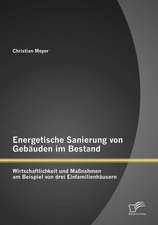 Energetische Sanierung Von Gebauden Im Bestand: Wirtschaftlichkeit Und Massnahmen Am Beispiel Von Drei Einfamilienhausern