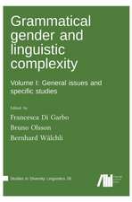 Grammatical gender and linguistic complexity I