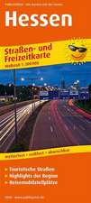 Hessen. Straßen- und Freizeitkarte 1 : 200 000