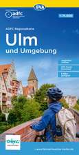 ADFC-Regionalkarte Ulm und Umgebung, 1:75.000, mit Tagestourenvorschlägen, reiß- und wetterfest, E-Bike-geeignet, GPS-Tracks-Download