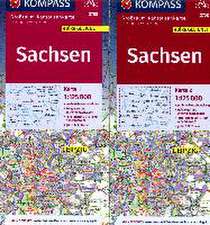 KOMPASS Großraum-Radtourenkarte 3708 Sachsen 1:125.000