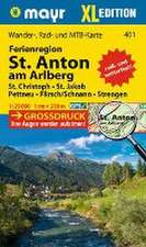 Mayr Wanderkarte Ferienregion St. Anton am Arlberg XL 1:25.000