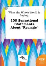 What the Whole World Is Saying: 100 Sensational Statements about Reamde