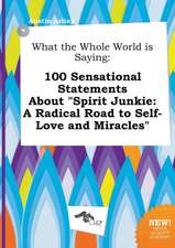 What the Whole World Is Saying: 100 Sensational Statements about Spirit Junkie: A Radical Road to Self-Love and Miracles