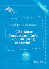 Need to Know Basis: The Most Important Info on Building Material