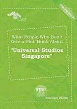 What People Who Don't Give a Shit Think about Universal Studios Singapore