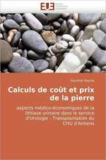 Calculs de coût et prix de la pierre