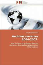 Archives ouvertes 2004-2007