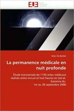 La Permanence Medicale En Nuit Profonde: Le Role Des Comportements de Sante