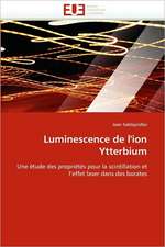 Luminescence de L''Ion Ytterbium: Bilan Et Perspectives