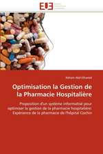 Optimisation La Gestion de La Pharmacie Hospitaliere