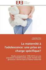 La Maternite A L'Adolescence: Une Prise En Charge Specifique?