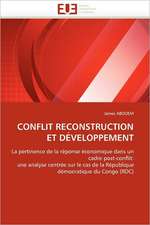 Conflit Reconstruction Et Developpement