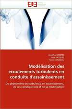 Modelisation Des Ecoulements Turbulents En Conduite D'Assainissement