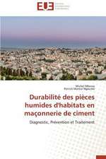 Durabilite Des Pieces Humides D'Habitats En Maconnerie de Ciment