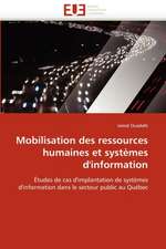 Mobilisation Des Ressources Humaines Et Systemes D''Information