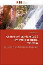 Chimie de l'uranium (VI) à l'interface solution / minéraux