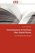 Connaissance et Ecriture chez David Hume