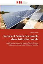 Succes Et Echecs Des Projets D''Electrification Rurale