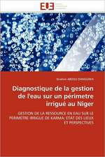 Diagnostique de la gestion de l''eau sur un périmetre irrigué au Niger