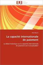 La capacité internationale de paiement