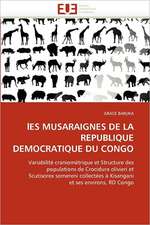 lES MUSARAIGNES DE LA REPUBLIQUE DEMOCRATIQUE DU CONGO