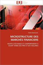 Microstructure Des Marches Financiers