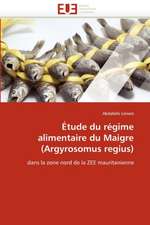 Etude Du Regime Alimentaire Du Maigre (Argyrosomus Regius)