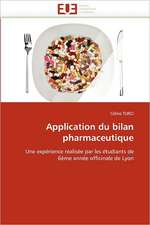 Application du bilan pharmaceutique