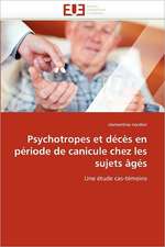 Psychotropes et décès en période de canicule chez les sujets âgés