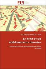 Le droit et les établissements humains