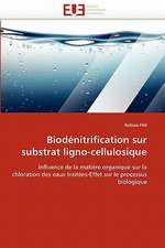 Biodénitrification sur substrat ligno-cellulosique