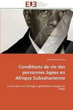 Conditions de Vie Des Personnes Agees En Afrique Subsaharienne