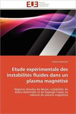 Etude Experimentale Des Instabilites Fluides Dans Un Plasma Magnetise: Le Laicran