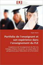 Portfolio de l''enseignant et son expérience dans l''enseignement du FLE