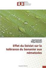 Effet du lixiviat sur la tolérance du bananier aux nématodes