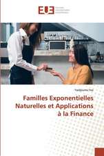 Familles Exponentielles Naturelles et Applications à la Finance