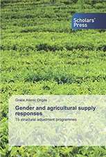 Gender and agricultural supply responses