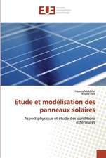 Etude et modélisation des panneaux solaires