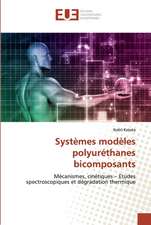 Systèmes modèles polyuréthanes bicomposants