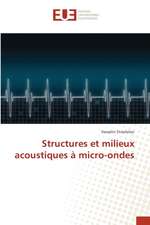 Structures et milieux acoustiques à micro-ondes