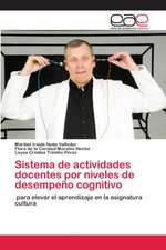 Sistema de actividades docentes por niveles de desempeño cognitivo