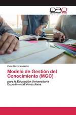 Modelo de Gestión del Conocimiento (MGC)